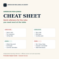 American Mah Jongg cheat sheet digital product cover